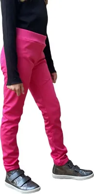 Produktbild von Adellino Children's Softshell Leggings Flexible Unentwickelt Pink - 122
