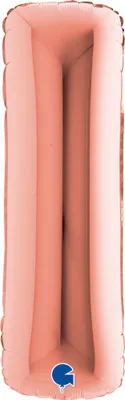 Produktbild von Riesenbuchstabe Folienballon 40"/102cm | Rosegold #I