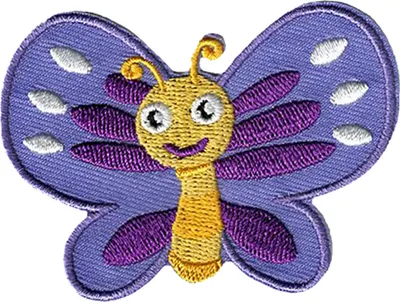Produktbild von Schmetterling Tier - Aufnäher, Bügelbild, Aufbügler, Applikationen, Patches, Flicken, Zum Aufbügeln, Größe: 6,5 x 4,8 cm