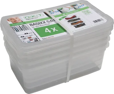 Produktbild von keeeper Set 4x Basixx;5,6 L 33 x 19,5 x 12 cm