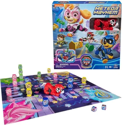 Produktbild von Games Paw Patrol: Der Mighty Kinofilm Meteor Mayhem-Spiel | Paw Patrol-Spielzeug | Kinderspielzeug | Geschenke für Kinder | Paw Patrol Kinofilm 2 | Kinderspiele, Brettspiel, Reisen/Abenteuer, 4 Jahr(e)