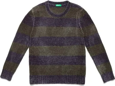 Productafbeelding van Benetton kinderpullover, klassiek, zacht, gestreept, maat 80