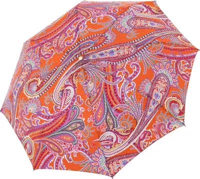 Produktbild von doppler Manufaktur Taschenregenschirm Regenschirm Bellino Bohème Gold Boteh bunt