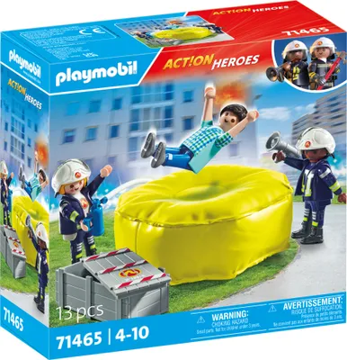 Produktbild von PLAYMOBIL Action Heroes 71465 Feuerwehrleute mit Luftkissen