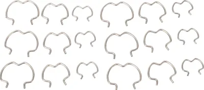 Produktbild von 18pcs Getriebeanschluss beibehalten Clips 800 801 Kühlerlinie 3 unterschiedliche Größe 3/8in 1/2in 5/8in