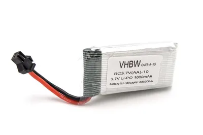Produktbild von vhbw Akku kompatibel mit Zoopa 300, AA0302, AA0300-A, 300 Movie Helicopter AA0300 Modellbau (1000mAh, 3,7V, Li-Ion)