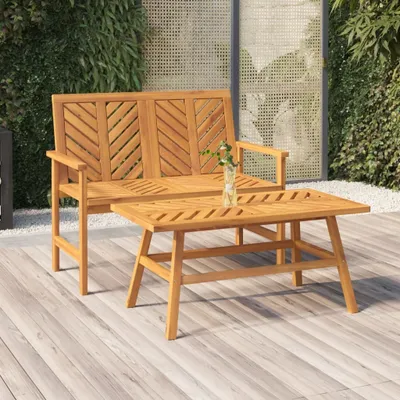 Zdjęcie produktu dla Maison Exclusive – 2-częściowy zestaw ogrodowy z litego drewna akacjowego
