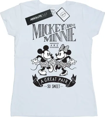 Produktbild von Disney - "Great Pair" T-Shirt für Damen BI31697 (S) (Weiß)