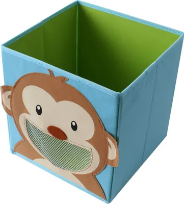 Produktbild von TE-Trend Faltbox Spielbox Tiermotiv Affe Aufbewahrung Spielzeug Spielzimmer