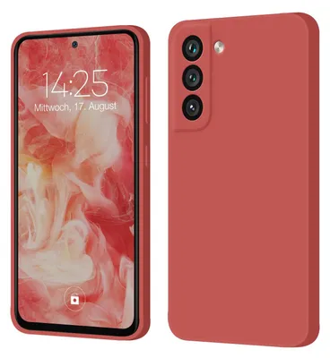 Produktbild von Hülle für Samsung Galaxy S22 Case Cover Bumper Smartphone Softgrip Schutzhülle Farbe: Rot