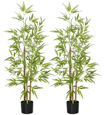 Productafbeelding van Kunstplant met cementpot, groen