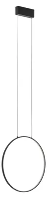 Obrázek produktu pro Závěsné LED svítidlo CIRCOLO LED, černé, 18 W, neutrální bílá, 600 lm, hliník, rozměry: 140 x 45 x 45 cm, IP20, Nowodvorski Lighting