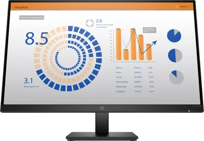 Zdjęcie produktu dla HP P27q G4 QHD Height Adjust Monitor, 68,6 cm (27"), 2560 x 1440 px, Quad HD, LED, 5 ms, Czarny