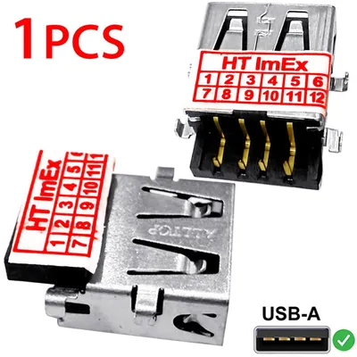 Produktbild von Ersatz Adapter 10 mm USB 2.0 Buchse anschluss für HP Pavilion 15-ac122DS, 15-ac122CY, 15-ac611TU, 15-ac613TU
