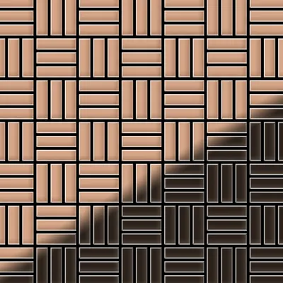 Zdjęcie produktu dla ALLOY Basketweave-CM Metalowa mozaika z miedzi walcowana miedziana 0,82 m2