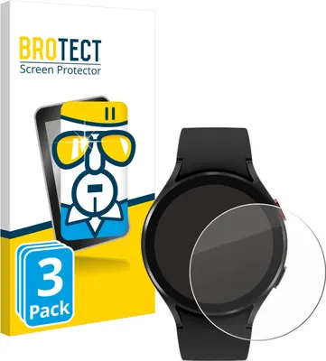 Produktbild von 3x BROTECT Schutzglas für Samsung Galaxy Watch 4 (44mm) Displayschutz 9H Glas klar transparent