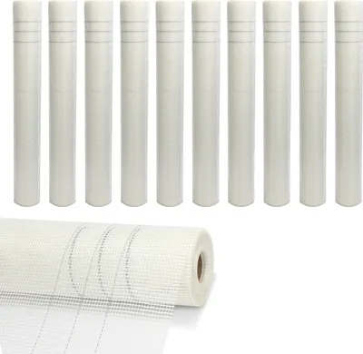 Produktbild von Bettizia 10 Rolle Armierungsgewebe 160g/m² 4x4mm Putzgewebe Glasfasergewebe Gewebe Weiß 500m²