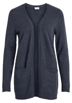 Produktbild von VILA Basic Cardigan Stretch Cozy Knit Feinstrick Jacke mit Taschen VIRIL Größe: L