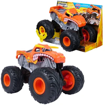 Immagine prodotto di Monster Jam MNJ VHC Rev n Roar El Toro Loco GML, Monster Truck, 3 anni, Plastica, Nero, Arancione