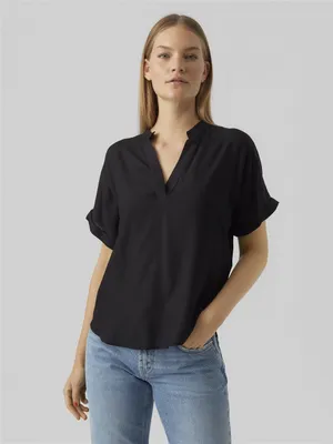Produktbild von VERO MODA Top Casual Splitneck Bluse Größe: L