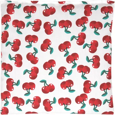 Produktbild von Traubenkernkissen 19x19cm cherry-white - Wärmekissen Kühlkompresse Körnerkissen