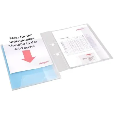 Produktbild von Schnellhefter-Mappe A4 mit A4-Tasche natur-transparent