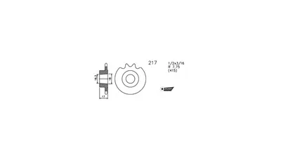 Produktbild von Esjot Ritzel 415 13Z Standard