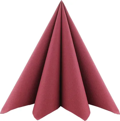 Produktbild von Airlaid Serviette Bordeaux, 40 x 40 cm, 50 Stück - Mank