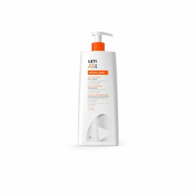 Zdjęcie produktu dla LETI AT4 Żel pod prysznic i do kąpieli - Łagodne, nawilżające oczyszczanie skóry suchej lub skłonnej do neurodermitów, 750 ml żelu