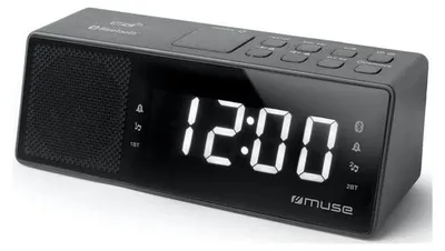Image de Radio-réveil double alarme noir - Muse - M172BT -