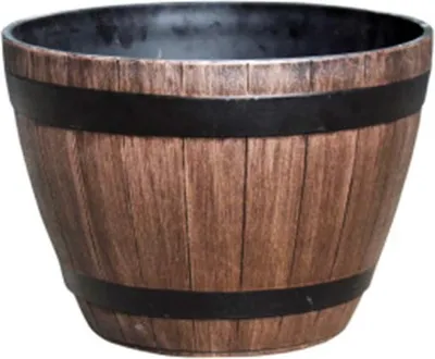 Produktbild von Houten runde Plantenbak für Innen- und Außenblumen, Haus, Garten, Balkon, Terrasse