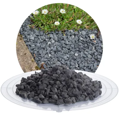 Produktbild von Schicker Mineral-Basalt Ziersplitt anthrazit 25 kg-5-8mm