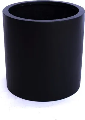Produktbild von Elegant Einrichten | Pflanzkübel | Fiberglas | zylindrisch | D50xH50cm | schwarz-matt.