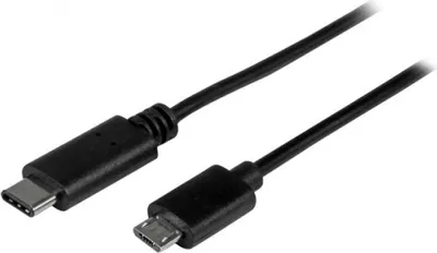 Produktbild von StarTech.com 2m USB-C zu Micro USB-B-Kabel, Datenkabel, USB 2.0, USB C zu Micro-B Datenübertragungskabel, 2 m, USB C, Micro-USB B, USB 2.0, Stecker/Stecker, Schwarz