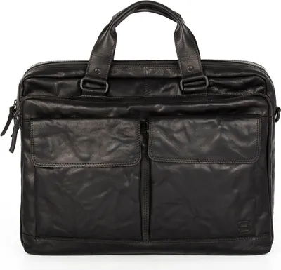 Image de SPIKES & SPARROW Cuir serviette sac à épaule pour ordinateur portable Robert Business Bag Black noir