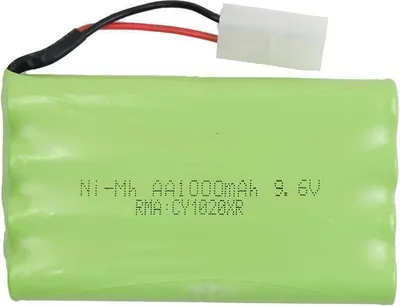 Produktbild von Akku 9,6V / 1000mAh / Ni-Mh / Tamiya Stecker / Flach