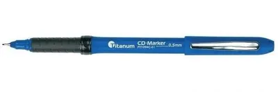 Obrázok produktu pre Modrá fixka na CD (12 ks) – Titanum