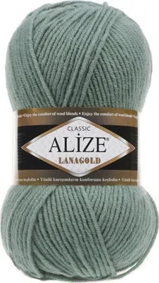 Produktbild von Alize Lanagold Strickgarn, 51% Polyacryl 49% Wolle, 100g 240m, Farbe 386, mitteldick, weich