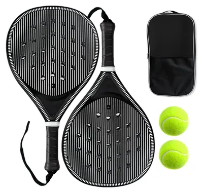 Produktbild von Leichtes Pickleball-Schläger-Set für 2 Personen mit ergonomischem Griff