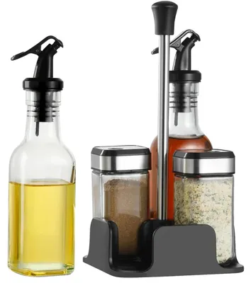 Immagine prodotto di Set di contenitori per olio e aceto, design a tenuta stagna, eleganti contenitori da cucina, 1 pezzo