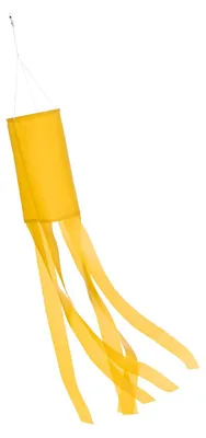 Windspiel 100 cm gelb für Garten Terrasse Balkon