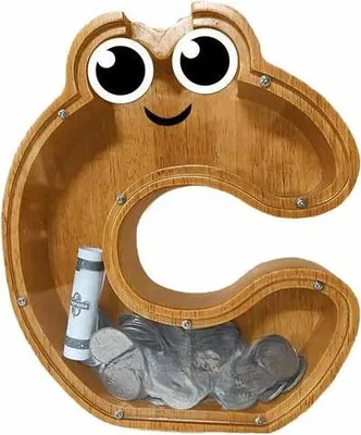 Obrázok produktu pre Pokladnicka drevená - Písmenko C
