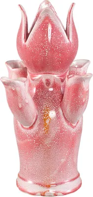 Produktbild von PTMD - Vase Brigittee - Rosa - 17,5 x 17,5 x 34 cm