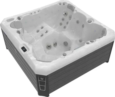 Produktbild von Wellis Malaga Life Whirlpool Außenwhirlpool 218x218x90cm für 6 Personen inkl. Thermocover