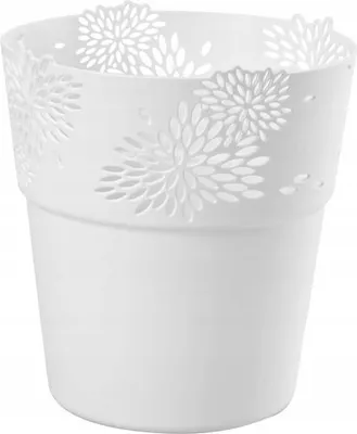 Zdjęcie produktu dla Ażurowa obudowa Aster biała 13 cm