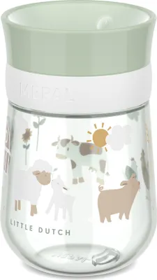 Produktbild von Mepal - Trinklernbecher 360° Mio Little Dutch - Auslaufsicher - 360 Rand ermöglicht das Trinken von jeder Seite - Intelligenter Deckel schließt sich, wenn das Trinken aufhört - 300 ml - Little Farm