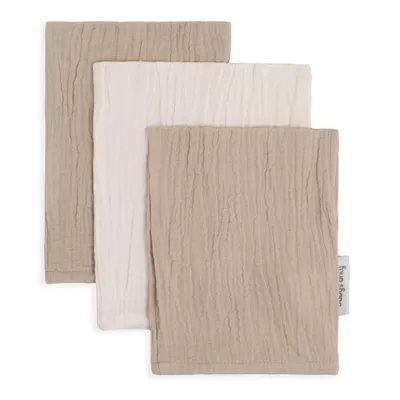 Produktbild von Baby's Only Waschlappen Tender - 3-pack - Beige/Linen