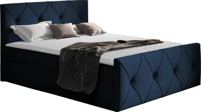 Produktbild von MIRJAN24 Boxspringbett Crystal Lux, Stilvoll Doppelbett, Bett mit zwei Bettkästen, Schlafzimmer (Farbe: Mono 242, Größe: 140x200 cm)