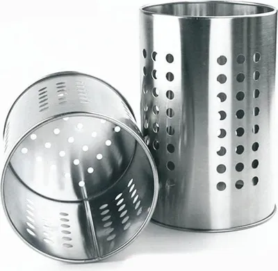 Immagine prodotto di Portautensili da cucina in acciaio inossidabile - resistente e pratico - set di 2