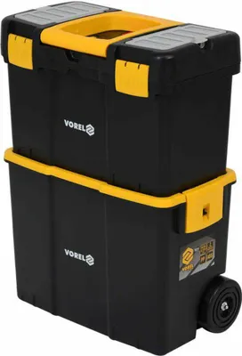 VOREL Werkzeugwagen 2-segmentig, mobil, 46x26x62,5/83 cm